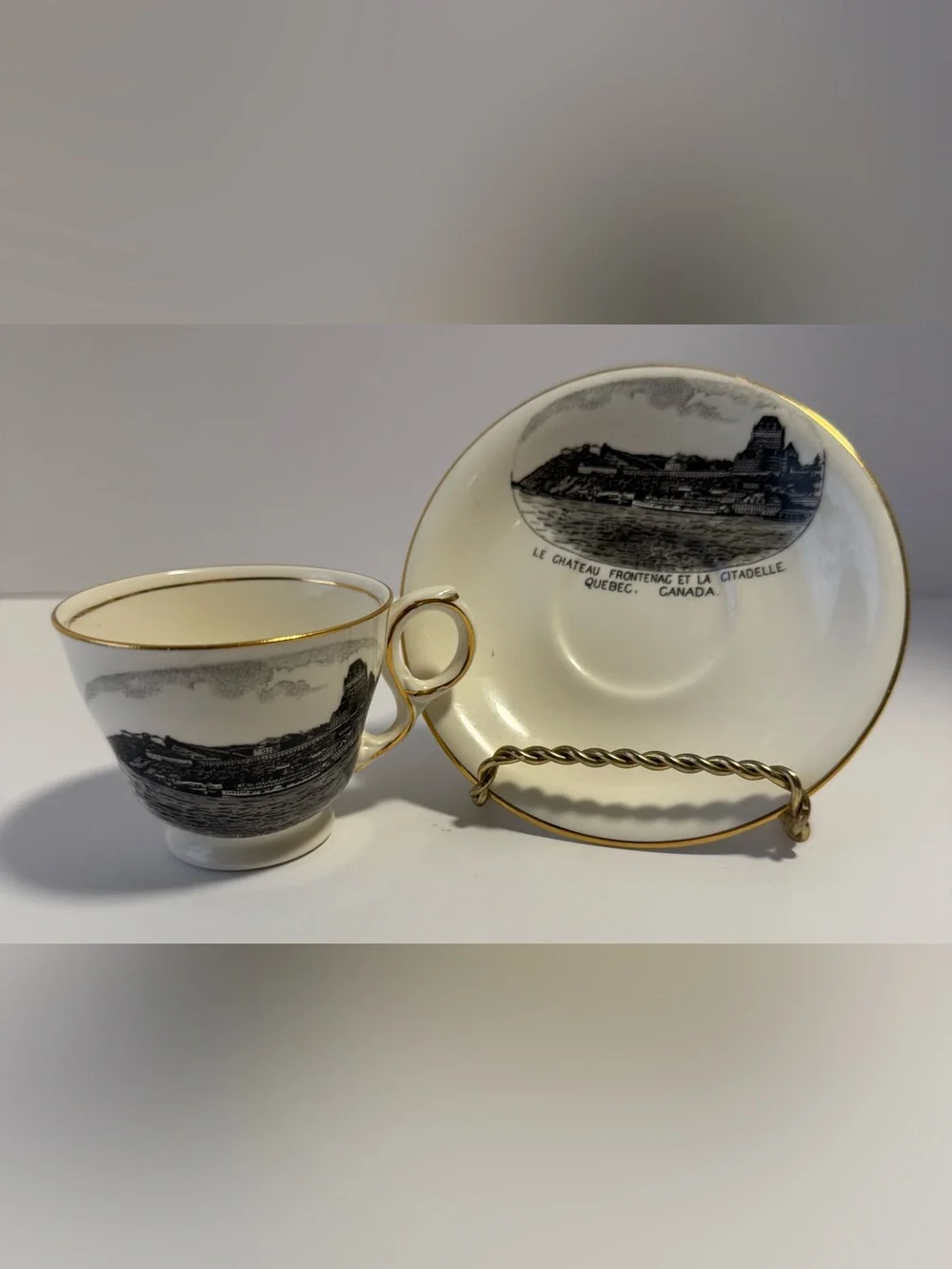 Vintage Royal Winton England Chateau Frontenac Cup & Saucer